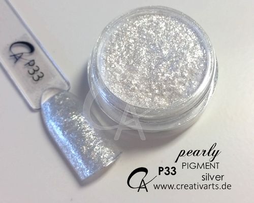Pigment pearly silver