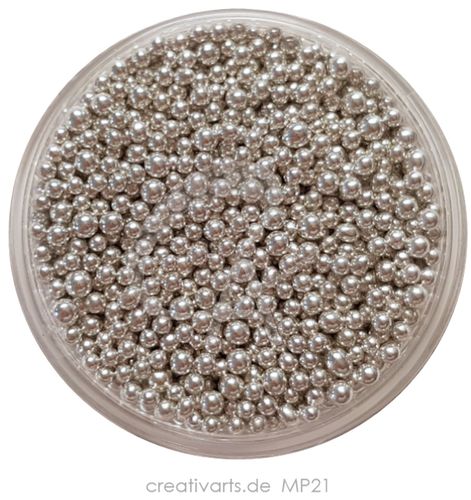 Chrome Silver Pearls maxi