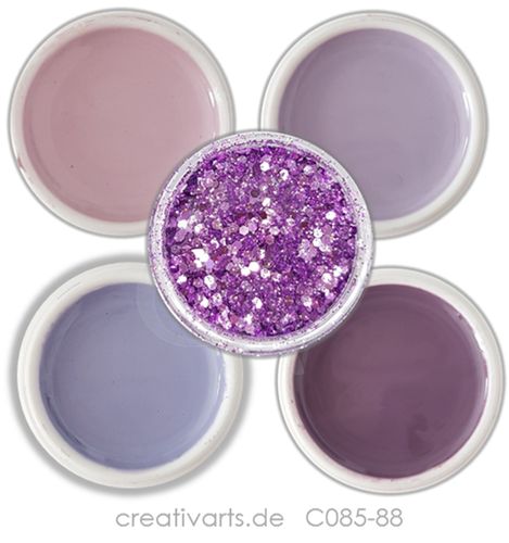 Colorgel 4er Set Lilac Nudes +1 Glitter